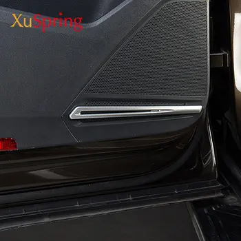 За VW Tiguan 2016-2020 MK2, авто врата тонколони, аудио Украса, Ивици, стикер, хромирана капачка, декоративен стил