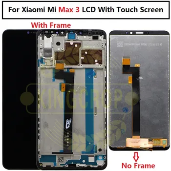 За Xiaomi Max 3 Max3 LCD сензорен дисплей, Дигитайзер, Подмяна на Събиране, Стъклен Панел 6,9 
