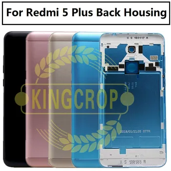 За Xiaomi Redmi mi 5 Plus делото, разменени алуминиев заден секцията батерия със странични бутони/Стъклени лещи redmi 5 plus
