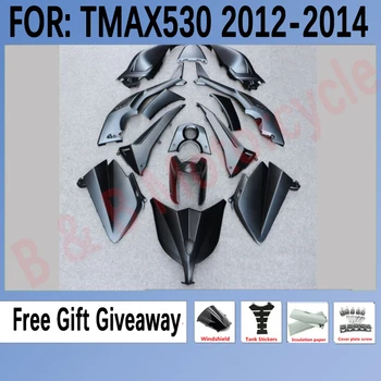 За YAMAHA TMAX530 2012 2013 2014 T-MAX 12 13 14 ABS, Каросерия Комплект обтекателей матово черно