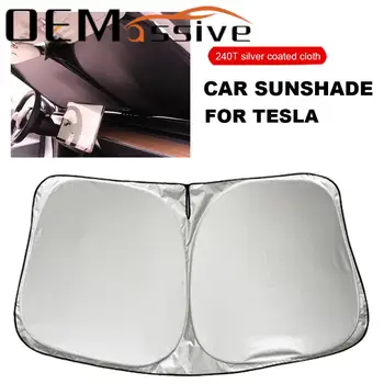 За автомобил Tesla модели на 3 Y X S, сенника на предното стъкло, козирка от слънцето, защита от uv лъчи, чадър Coche