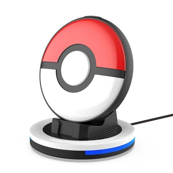За да се Pokemon Go Plus + зарядно устройство ще захранване на база, фоновото осветление на дисплея, адаптер за слот зарядно устройство, устойчива на плъзгане силиконова подплата за Pokémon GO Plus + Аксесоари