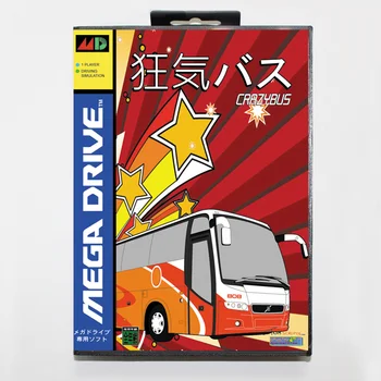 Игрална карта Crazy Bus с търговия на дребно скоростна 16bit MD Cart за Sega Mega Drive/Genesis System