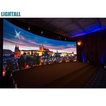 Извит Екран билборд видеостены LED Гъвкави Панели RGB 500x500mm/500x1000mm на дисплея LED P3.9/P4.8 Гъвкави, за да се рекламират
