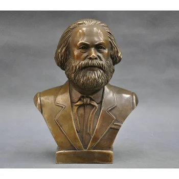 Изделия от старата бронз, статуята на Маркс, ръчна изработка, декоративна статуя
