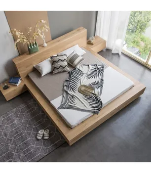 Индивидуална легло от масивно дърво с татами от скандинавския дъб, японската проста подвесная легло от черен орех и череша, лека луксозна спалня