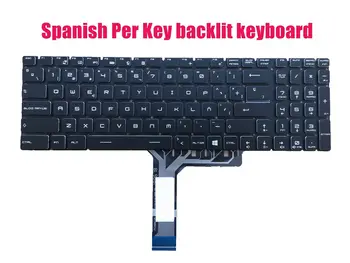 Испанска клавиатура с подсветка, за всеки клавиш MSI MS-16P7/GL63 8SEK/8SDK/9SEK/9SDK