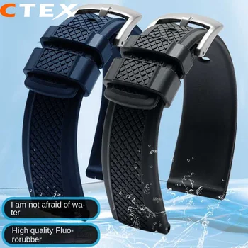 Каишка за часовник от тефлон 20 мм, 22 мм и синьо за O-mega RoX S-eiko Sharkey MM300 longines watches rolex band брендовый спортен каишка за часовник