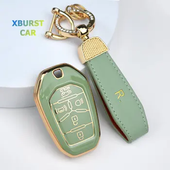 Калъф-Ключодържател От TPU За Кола Ssang yong 2020 G4 SsangYong Rexton Smart Key Case Remote Auto Ключодържател Protector Аксесоари