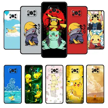 Калъф за телефон Pokemon Japan Пикачу Бульбасавр Xiaomi Poco X3 NFC X4 M3 C40 Pro За MI 9 8 12 11 9T 10T CC9 Lite Note 10 във формата На Миди