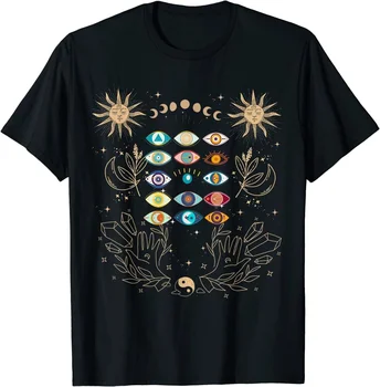 Карта Таро Dark Academia, слънчеви кристали, естетична тениска унисекс от уроки