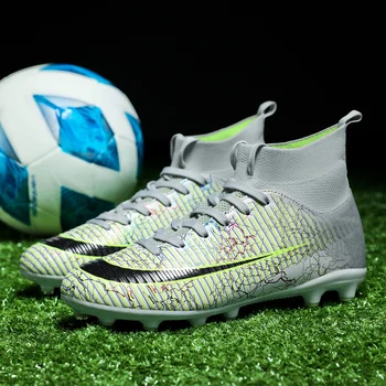 Качествена футболна обувки Neymar на Едро Футболни обувки футболни Обувки Futbol Chuteira Society Мини Модни спортни маратонки за футзала