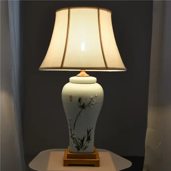Керамични настолни лампи TEMAR Настолни лампи Луксозна модерна плат за фоайе всекидневна офис на творческа спални на хотел