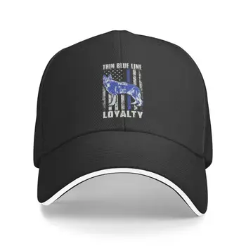 Класическата бейзболна шапка Унисекс K9 Police Dog Hero за възрастни, регулируем Шапка за татко, Дамски Мъжки хип-хоп