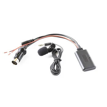 Кола стерео Bluetooth 5,0 Музикален AUX адаптер, безжични аудио вход, MP3, кабел-адаптер за автомобил Kenwood Stereo Plug 13Pin
