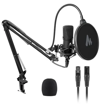 Комплект конденсаторных микрофони MAONO Качество на звука без загуба, кабел за микрофон с диаметър 16 мм