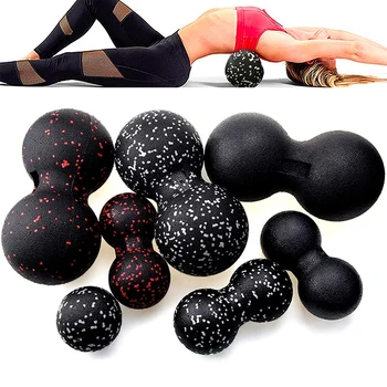 Комплект топки за фитнес, арахисовые масажни топки с висока плътност на фирмата ЕНП, Лесни за миофасциального освободи, дълбоко тъканно терапия 2023