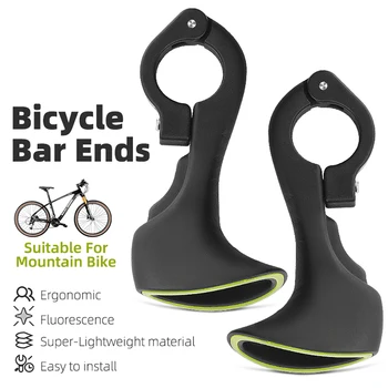 Краищата на кормилото на велосипеда, флуоресцентни дръжки за шоссейного планински велосипед, с Ергономичен дизайн, Малък помощен лост, вело аксесоари