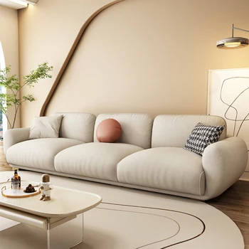 Лесен луксозният диван, мебели за хола, технологичная плат, минималистичные модерни дивани за всекидневна, директни диванные комплекти от скандинавски тъкан