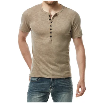 Лятна мъжка ежедневна блуза 2023, класическа риза, модна тениска с кръгло деколте и къс ръкав, Красиви ризи в ярки цветове, S-Xxl