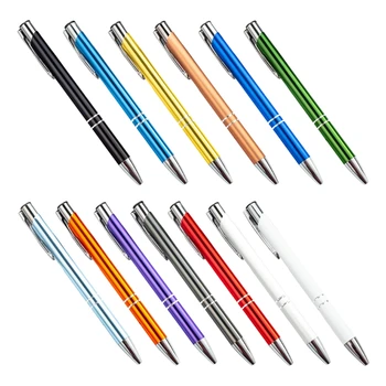 Метална Химикалка Писалка A9LC Прибиращ се Дръжка-Roller Различни Цветове Гладко Писмо Здрав Гъвкава Скоба За Химикалки за Еднократна Употреба