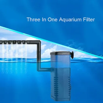 Мини потопяема аквариумный филтър мощност от 4 Вата, вътрешна филтър помпа, Циркулация на потока вода, добавяне на кислород за подхранване на аквариума с рибки и костенурки