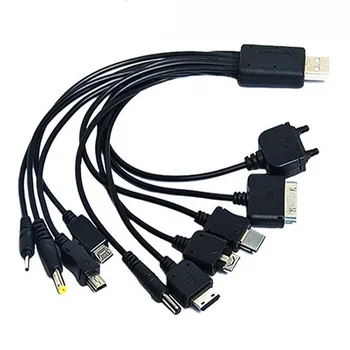 Многофункционално USB-кабел за трансфер на данни 10 инча 1 за iPod, Motorola, Nokia, Samsung, LG, Sony Ericsson, кабели за предаване на данни, битовата електроника