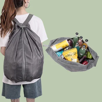 Множество чанта за пазаруване в хранителни магазини раница Лесно сгъваема чанта-тоут за покупки на Трайни водоустойчив многофункционален раница за пътуване