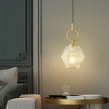 Модерен месинг окачен лампа TEMAR, led висящи осветителни тела от златен мед, лесен, креативен интериор за дома спални