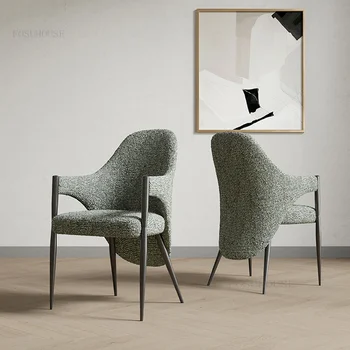 Модерен, минималистичен Дизайнерски единична стол за дневна, Мебели за дома, Стол с облегалка, Балкон, Столове за разговори и отдих