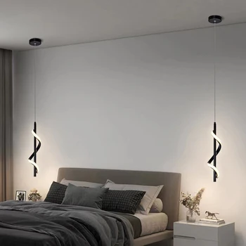 Модерни Led Висящи Лампи Nordic С Акрилни Абажуром, Окачена Лампа за Хол, Спалня, Вътрешен интериор у Дома, Висящи Лампи