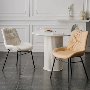 Модерни кухненски кът, столове, европейски красиви скандинавски, луксозни трапезни столове, дизайнерски европейската мебели за дома Sillas Comedor