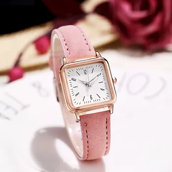 Модни дамски часовници със светящимся матово покритие каишка, луксозни дамски ежедневни аналогови кварцови часовници за жени, безплатна доставка Reloj Mujer