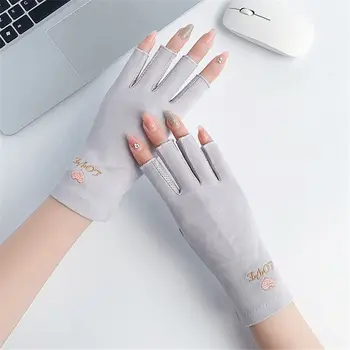 Модни обикновена летни къси ръкавици за карате, ръкавици половината от палеца, слънчеви ръкавици без пръсти