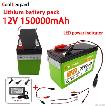 Мощни литиево-йонна батерия 18650 12V 150ah с led индикатор за захранване на системи слънчеви батерии и електрически превозни средства