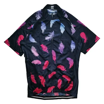 Мъжка велосипедна риза в стил пера Дрехи с Къс ръкав, Джърси за шоссейного Колоезденето, Велосипедна дрехи, Мотор Mx, летен топ за Скоростно спускане