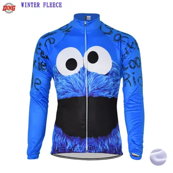 Мъжка велосипедна фланелка с дълги ръкави ropa Ciclismo, велосипедна облекло син цвят, велосипедна облекло МТБ, зимни руното градинска велосипедна облекло
