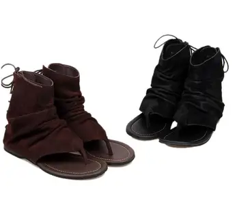 Мъжки летни сандали в черен цвят от естествена телешка кожа, сандали дантела, обувки с отворени пръсти на лятото