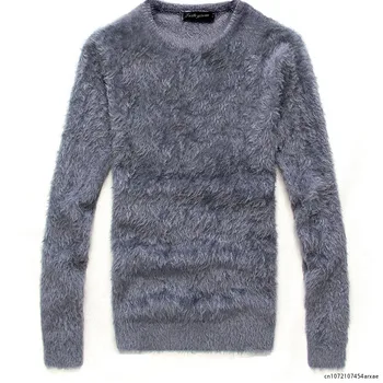 Мъжки пуловер, пуловери есен-зима, мек топъл пуловер с V-образно деколте, еластични възли пуловери, връхни мъжки облекла за младежта