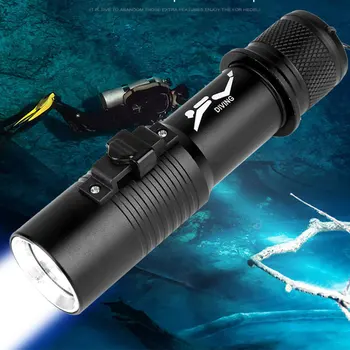 НОВ професионален edc фенерче за гмуркане 200 м подводен фенер за гмуркане IPX8 Водоустойчив фенер за къмпинг, риболов