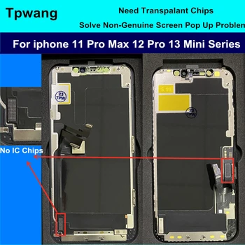 НЯМА СЕНЗОРНИ чип IC, Incell OLED-дисплей За iPhone 11 11 Pro Max 12 LCD дисплей в Събирането Решава Проблема на дъщерния прозорец с Неоригинальным екран