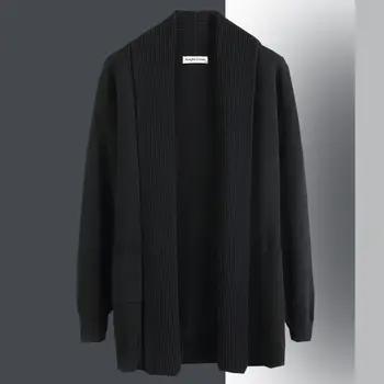 Най-високата степен на 2023, Нов брендовый дизайнерски модерен вязаный жилетка с модел за мъже, пуловер, ежедневни корейски палто, сако, мъжко облекло C142
