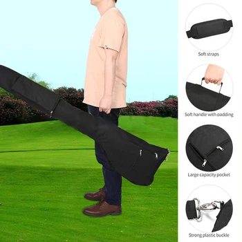 Найлонови чанти за голф Сгъваема водоустойчива чанта за голф, прахоустойчив, калъф за носене, Устойчив на надраскване, с цип, по-Голям капацитет, Трайни Аксесоари за улицата