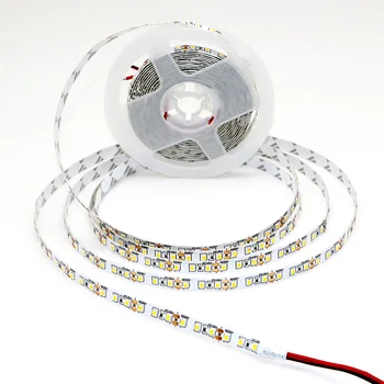 Натурална Бяла Гъвкава лента за лампи 12 v 60 светодиода/M, внасяни диод лента за украса на стаята, домашно приготвена храна, парти, 2835 led ленти RGB, led лента