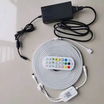 Неон led лента 12V RGB YUYA WIFI с регулируема яркост, дистанционно управление на музика, светодиодна лента, водоустойчива гъвкава лента IP68