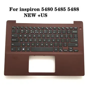 Нов Американски английски за Dell Inspiron 5480 5488 5485 Клавиатура с поставка за ръце в събирането, без подсветка N-TP HPJ5Y 0HPJ5Y