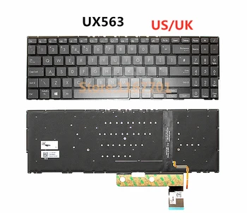 Нов Оригинален Лаптоп/Notebook UK/PO Клавиатура с Подсветка За Asus ZenBook Flip 15 UX563 UX563F UX563FD