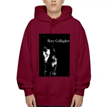 Нов блус-рок музикант Рори Галахър, мъжки Черен на горно облекло, есен от S до 3XL, Стилна hoody с качулка, кръгла Hoody