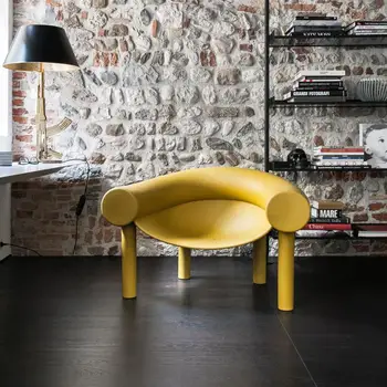 Нов модерен персонални творчески единична диван, пластмасов стол с формата на подкова, арт стол за почивка в скандинавски стил 