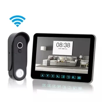 Нов прием с висока резолюция 1080P Smart Home Security Безжичен мига видео домофон Помещение Домофонна система с камбанен звън Видеофон